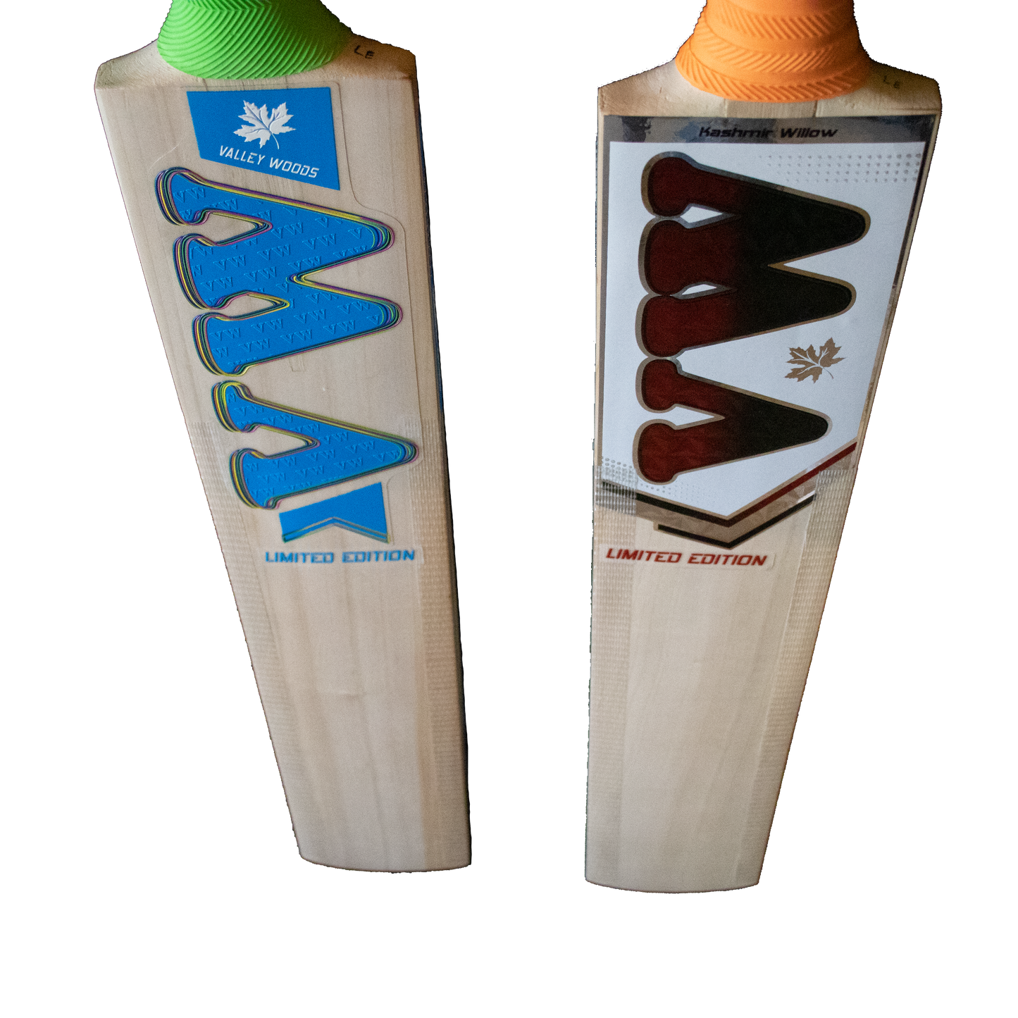 close view of the limited edition kashmir willow cricket bat for leather ball professional players