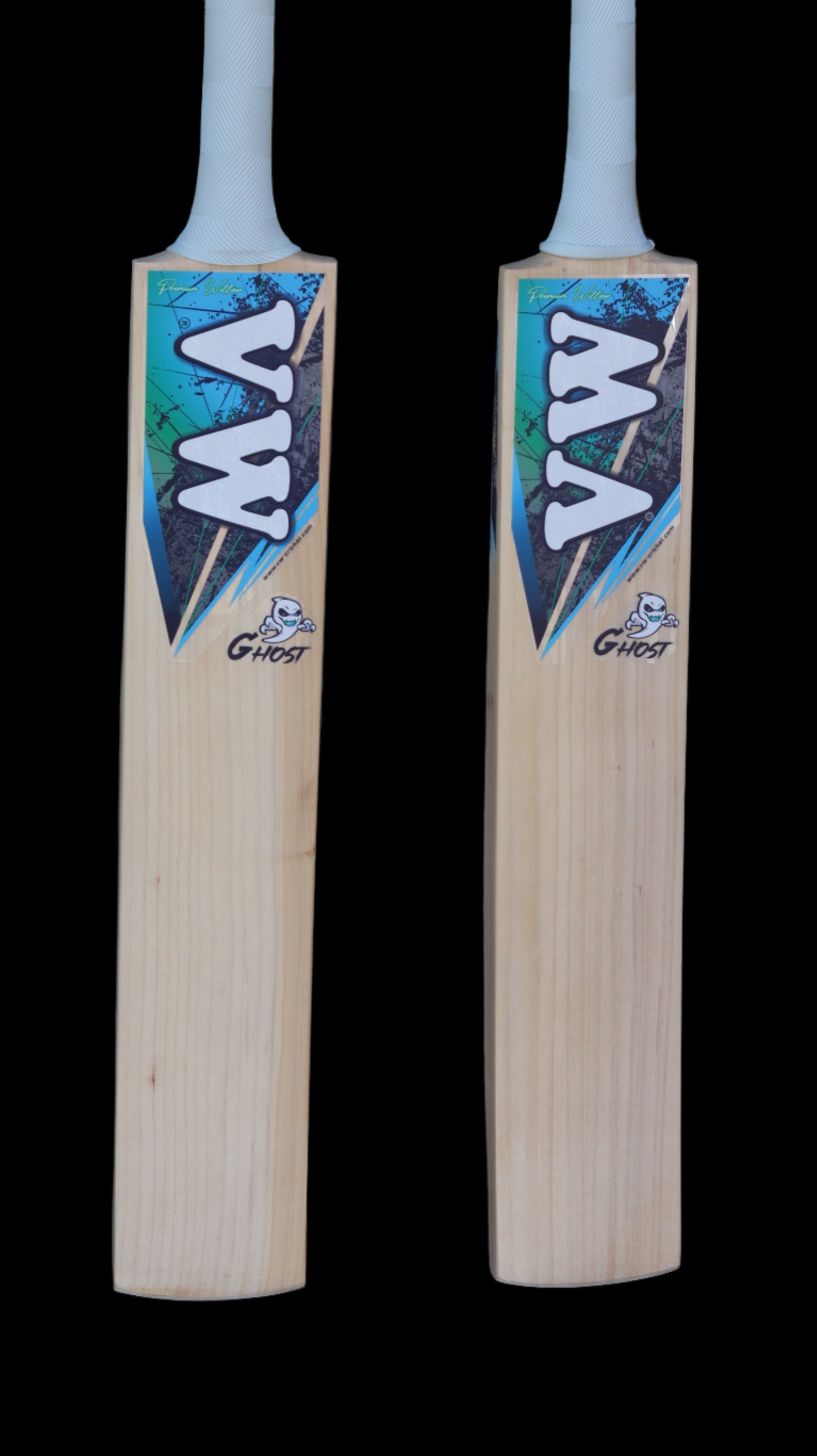 ghost edition top grade Kashmir Willow Cricket bat by valley woods with visible grains