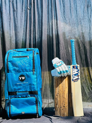 Top Grade Leather Cricket Bat in Kashmir Willow | Beast Edition by Valley Woods