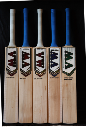 valley woods comparison photo between other cricket bats like destroyer, mm09, super power and limited edition